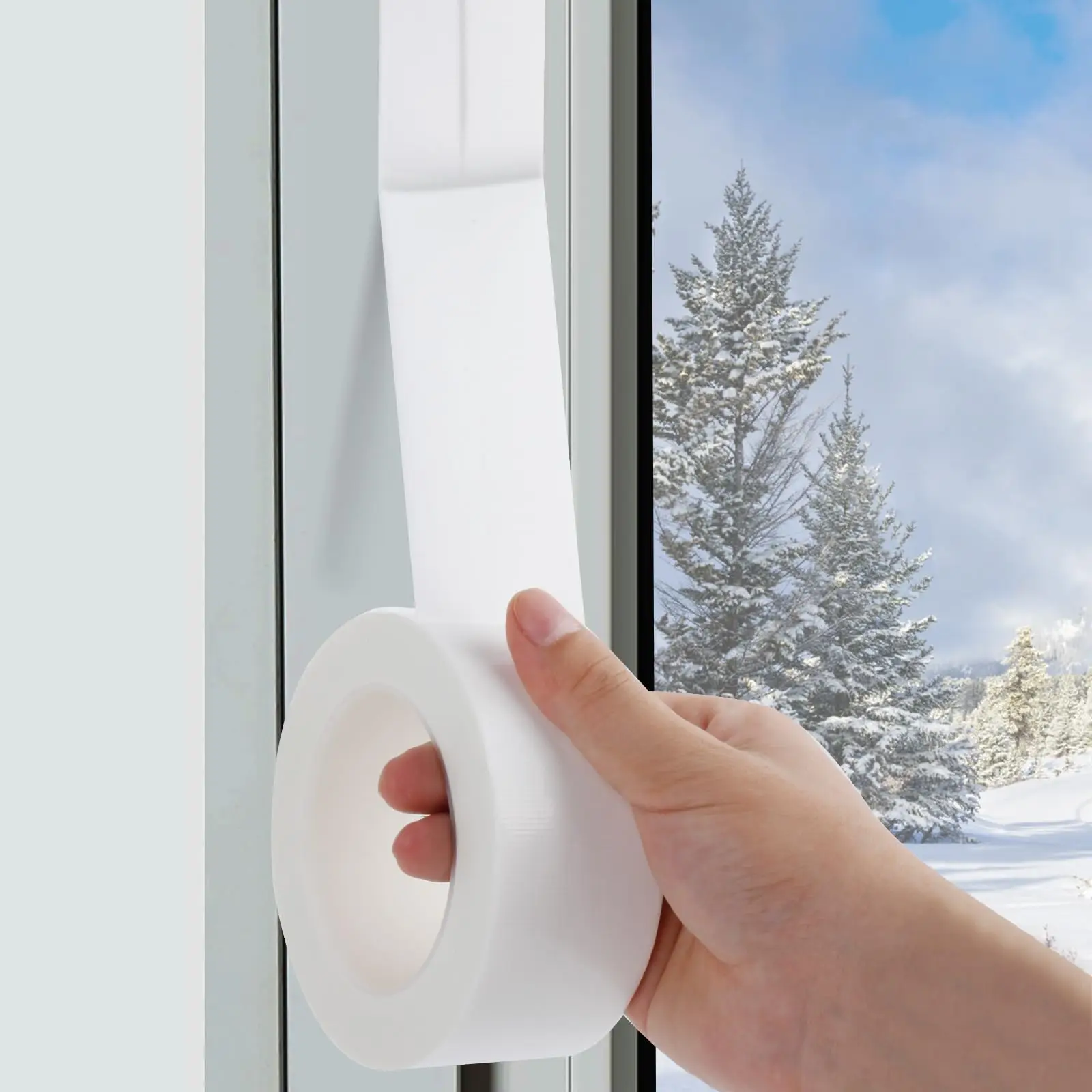 Windproof Window Sealing Tape Self Adhesive Seam Sealing Strip Strong Dustproof Waterproof Duct Tape Door Weather Stripping