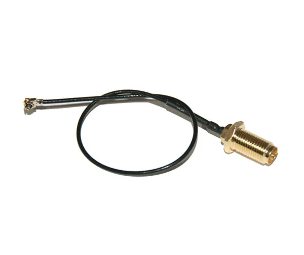 Longueur de 150mm du câble adaptateur femelle IPEX vers SMA pour antenne RC drone, câble souple noir