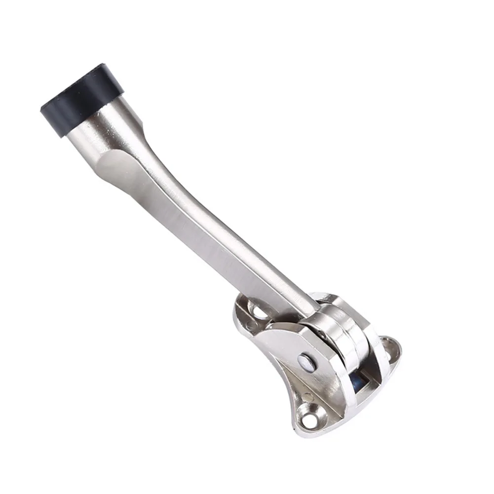 

1 шт. дверной ограничитель откидной ножкой из цинкового сплава ножной рычаг дверной ограничитель нескользящая резиновая фурнитура для украшения дома аксессуары