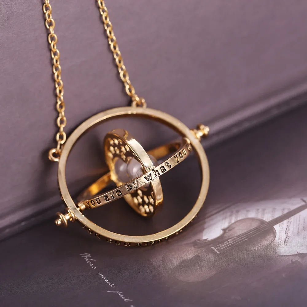 Fashion Time Turner Clessidra Vintage Ciondolo Gioielli Magic School Badge Choker Ciondola Collana Accessori Regalo Di Compleanno