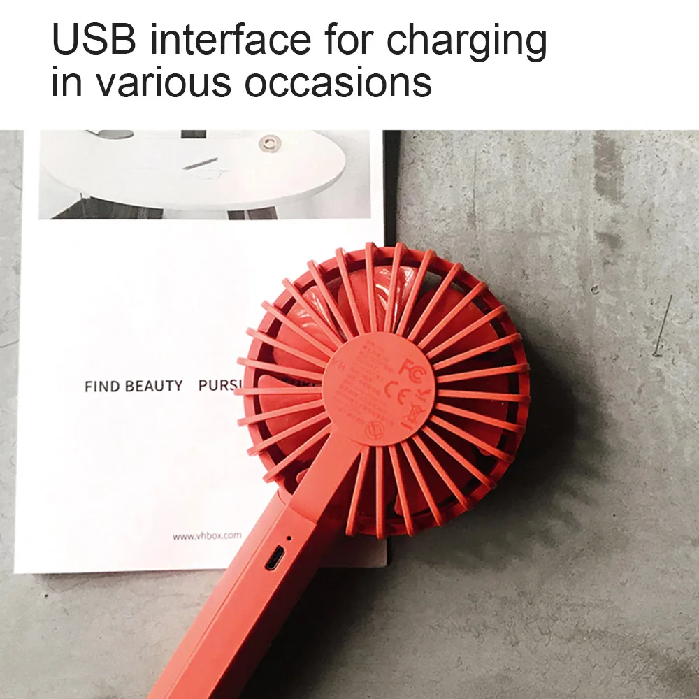 

Electric Handheld Mini Fan USB Charging Student Gift Desktop Portable Dormitory Fan Ventilador Portátil Home Appliance