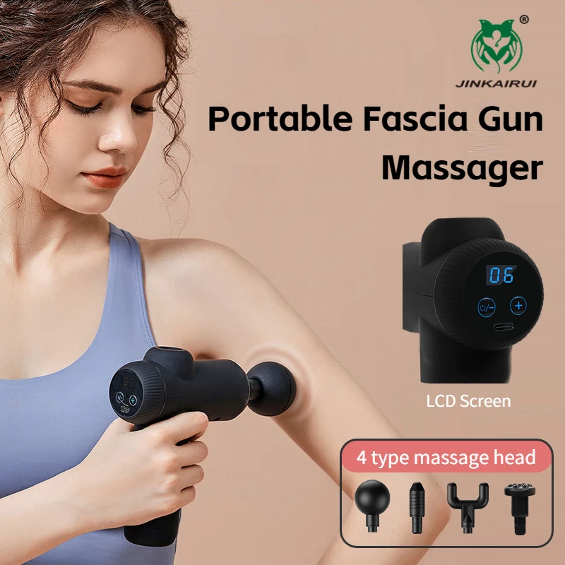 Fascia Massager Mini Electric Muscle Massager Portable Fitness Muscle Relaxing Massager Button