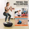 VEVOR Half Exercise Ball Trainer 26 inch Balance Ball Trainer 1500lbs Capacity Stability Ball Yoga Ball with Resistance Bands 6