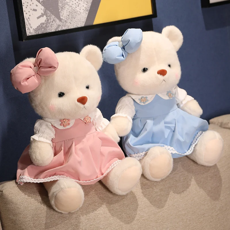 

Hot Nice 1pc 30/40cm Huggable Stuffed High Quality Classic Joint Teddy Bear Plush Toys Cute Couple Dolls Lovely Gift For Girls