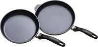 Nonstick Diamond Coated Nonstick Cookware 9.5" and 11" Aluminum Frying Pans Skillet Set 1