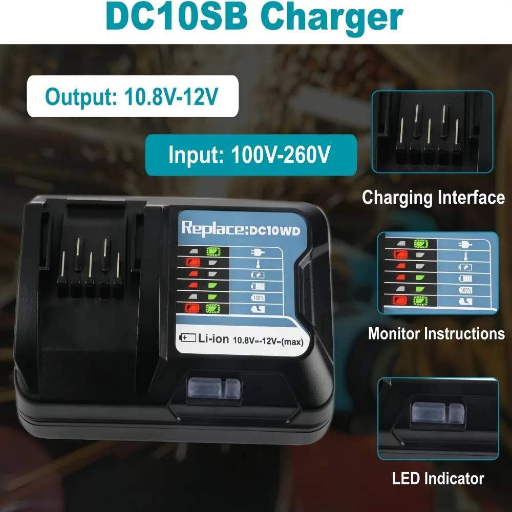 BL1021B Akku Für Makita 10.8V 12V Max. 2,0Ah Elektrowerkzeuge Akku Bl1015 Bl1040 Bl1016 Bl1020b Bl1021b Bl1041b Bl1040b Fr Makita 197396 9 632f63 0 54543231