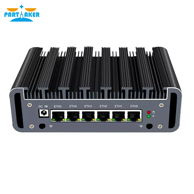 Partaker pfSense Router 8th Gen 4205U i3 8130U i5 8250U 8550U 6*Intel Nics 2*DDR4 Fanless Mini PC OPNsense Firewall VPN Server