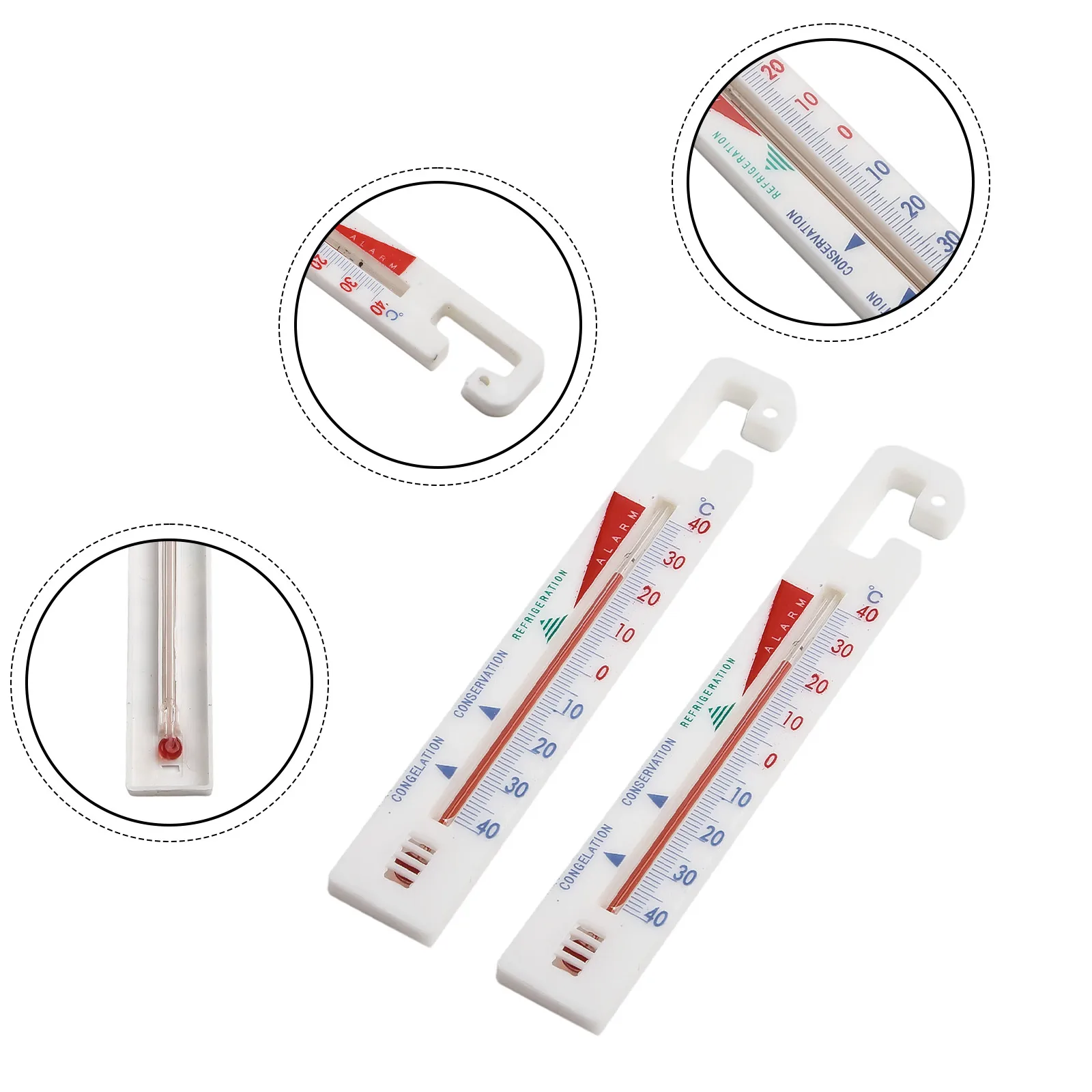 

Freezer Thermometer 2PCS 2X 40°C To -40°C Analogue Garden Indoor & Outdoor Room Weatherproof Practical Material