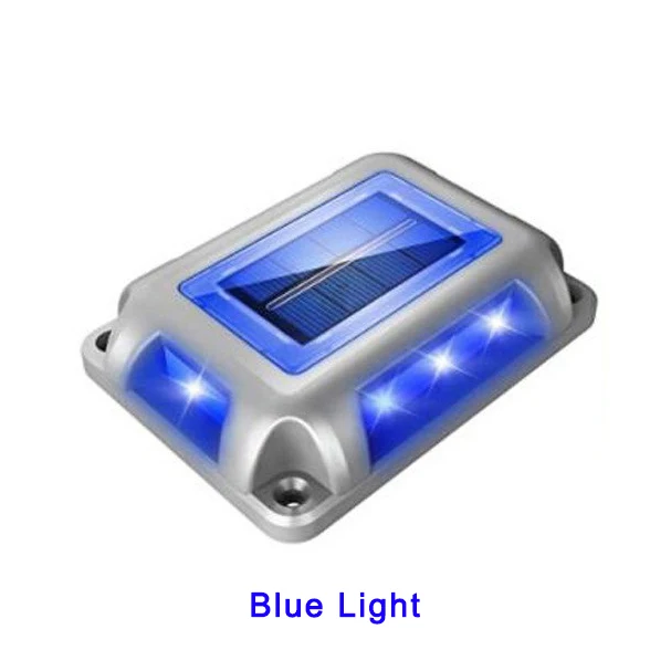 Outdoor IP65 Waterproof Aluminum Alloy Solar Powered Courtyard Road Stud Underground Lamp With ON/OFF Switch LED Trail Light