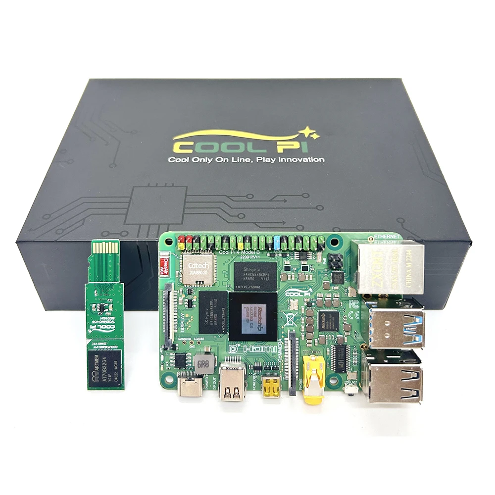 Cool Pi Rockchip RK3588S NPU 6TOPs  8K  ڵ 4G / 8G / 16G RAM, LPDDR4  ȵ̵, ,  OS