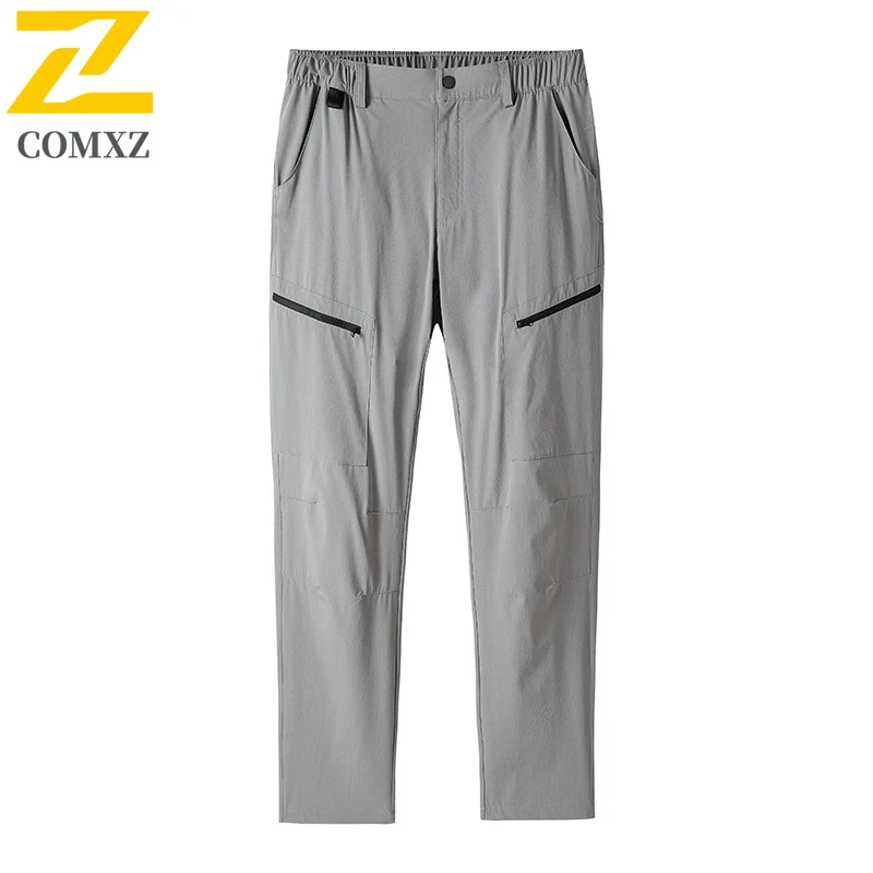 Summer Quick-Dry Hiking Pants Men Women Ice Silk Stretch Water-Resistant Windproof Running Gym Outdoor leisure camping fishing