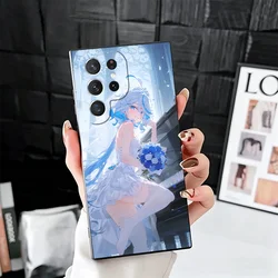 Genshin Impact Furina Soft Phone Case - Stylish Black Cover Back Shell - Samsung S24 Ultra (KHTY00536A)