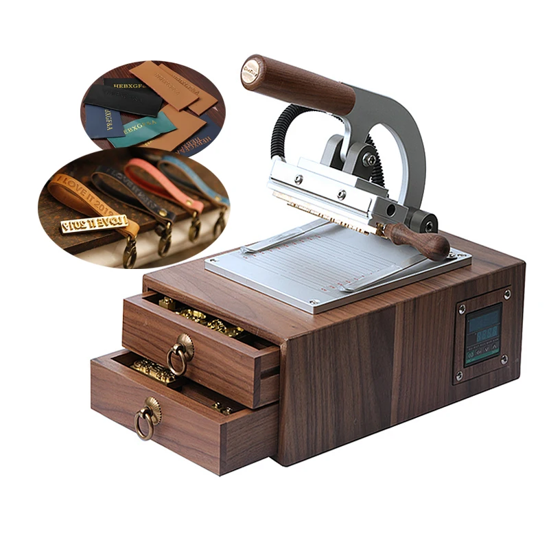 Handheld Leather Hot Stamping Machine Copper Mould Stamp Wooden Paper Logo Labeling Soldering