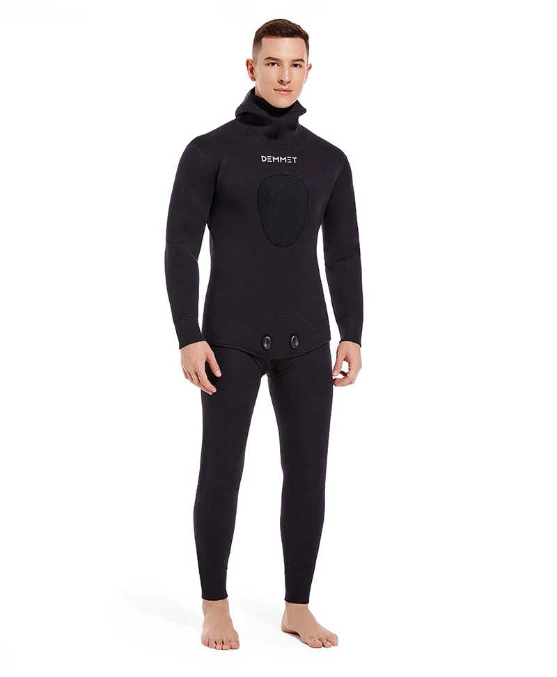 NEW 7MM SCR Neoprene Wetsuit Men Tops Pants Diving Suit Equipment Underwater Fishing Spearfishing Kitesurf Swimwear Wetsuit 2