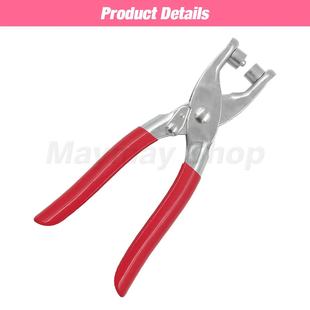 1 Set Grommet Eyelet Plier Set Eyelet Hole Punch Pliers Kit With 100sets 4mm Metal Eyelets Grommet Tool Kit For Leather Craft Eyelet Punch Tool Set Grommet Eyelet Kit Grommet Punch Tool Grommet Tool Kit Grommet Tool