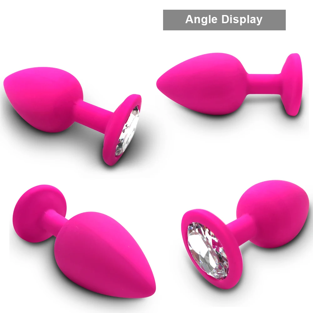 Anal Plug S/M/L Anal Plug Butt Vibrator Women/Men Soft Silicone Round Shaped Erotic Bullet Gay Sex Toys for Adults