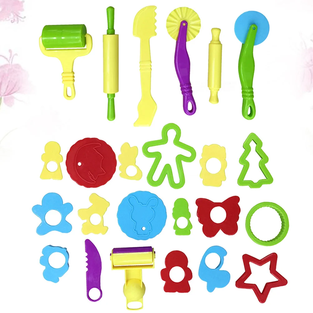 

Tools Set Clay Tools for Kids Tools DIY Molds Playset Interesting Mud Toys 24Pcs
