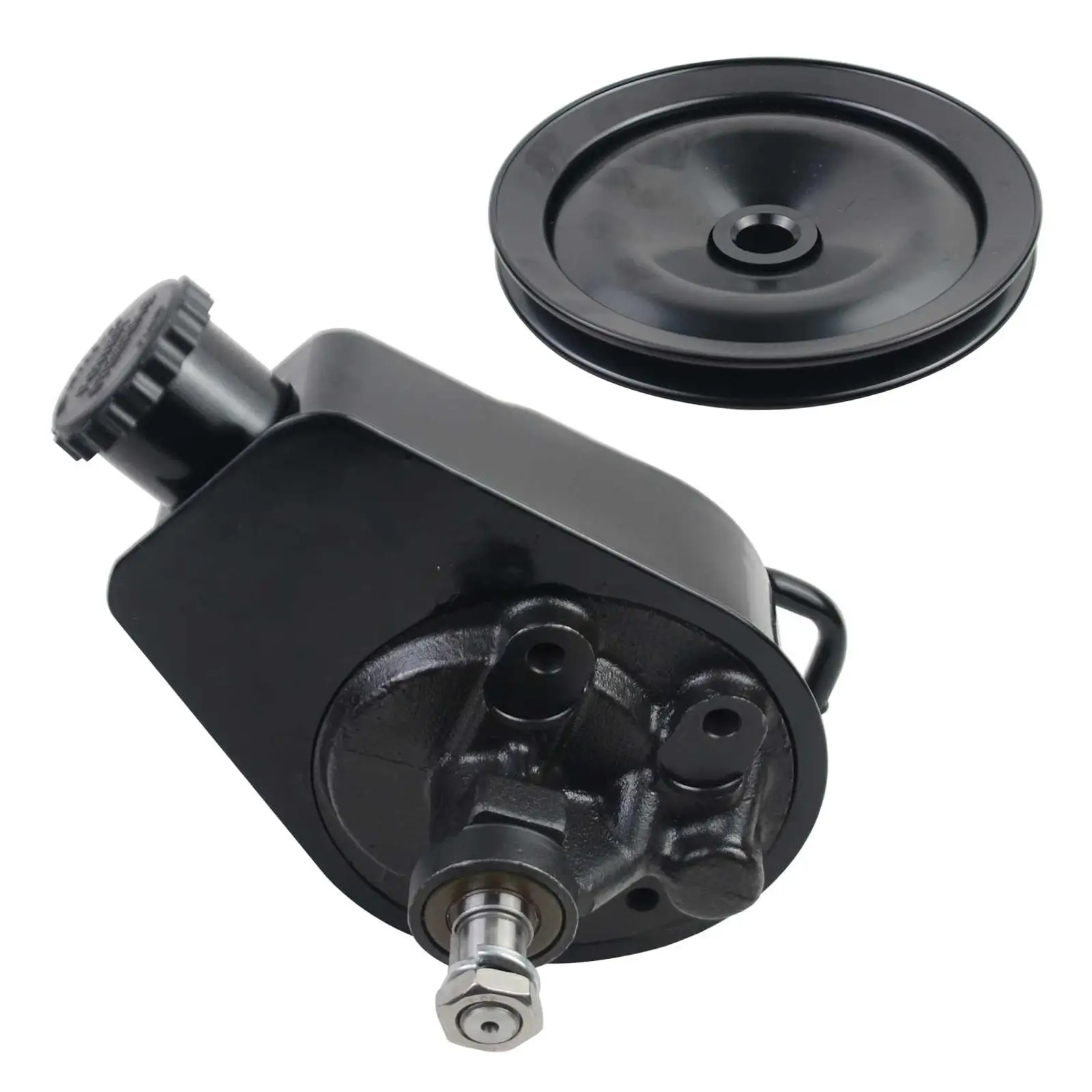 

AP02 For BBC SBC Chevy Saginaw Style Power Steering Pump w/ Single Groove Pulley 1969 1970 1971 1972 1973 1974