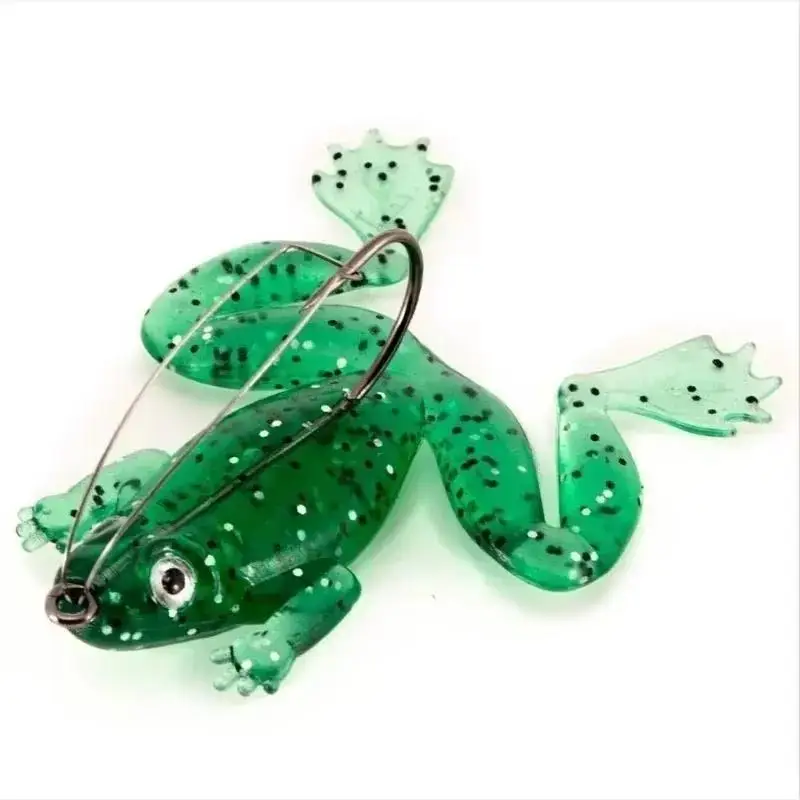 10Pcs Rubber Rubber Frog 6cm/5.2g Soft Fishing Lures CrankBait Tackle Frogs Baits Artifical Silicone Swimbait Outdoor Fishs Tool
