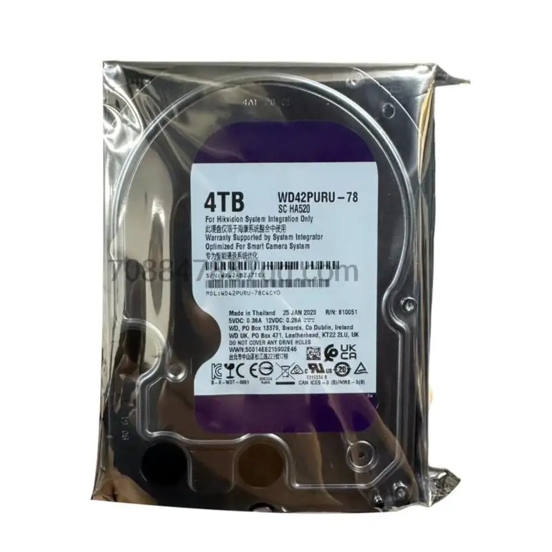 

Оригинальный 100% Аутентичный WD42PURU 4T 4TB CMR