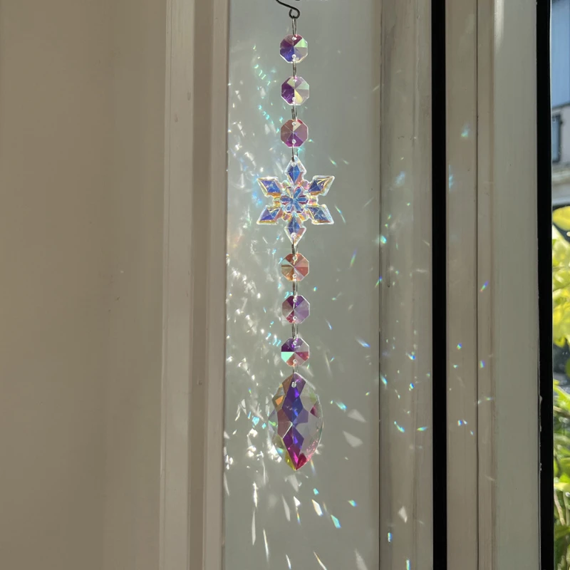 Christmas Tree Decorations Window Decorations Pendants Crystal Sun Catchers Acrylic Snowflake Flakes Car Hooks
