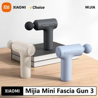 XIAOMI Mijia Mini Fascia Gun 3 Portable Muscle Massage Gun Thrust Brushless Silent Motor 3 Massager Heads Relax Body Type-C CN