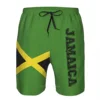 2025 Summer Polyester Jamaica Country Flag 3D Printed Men's Board Shorts Beach Pocket Running Summer Pants 5