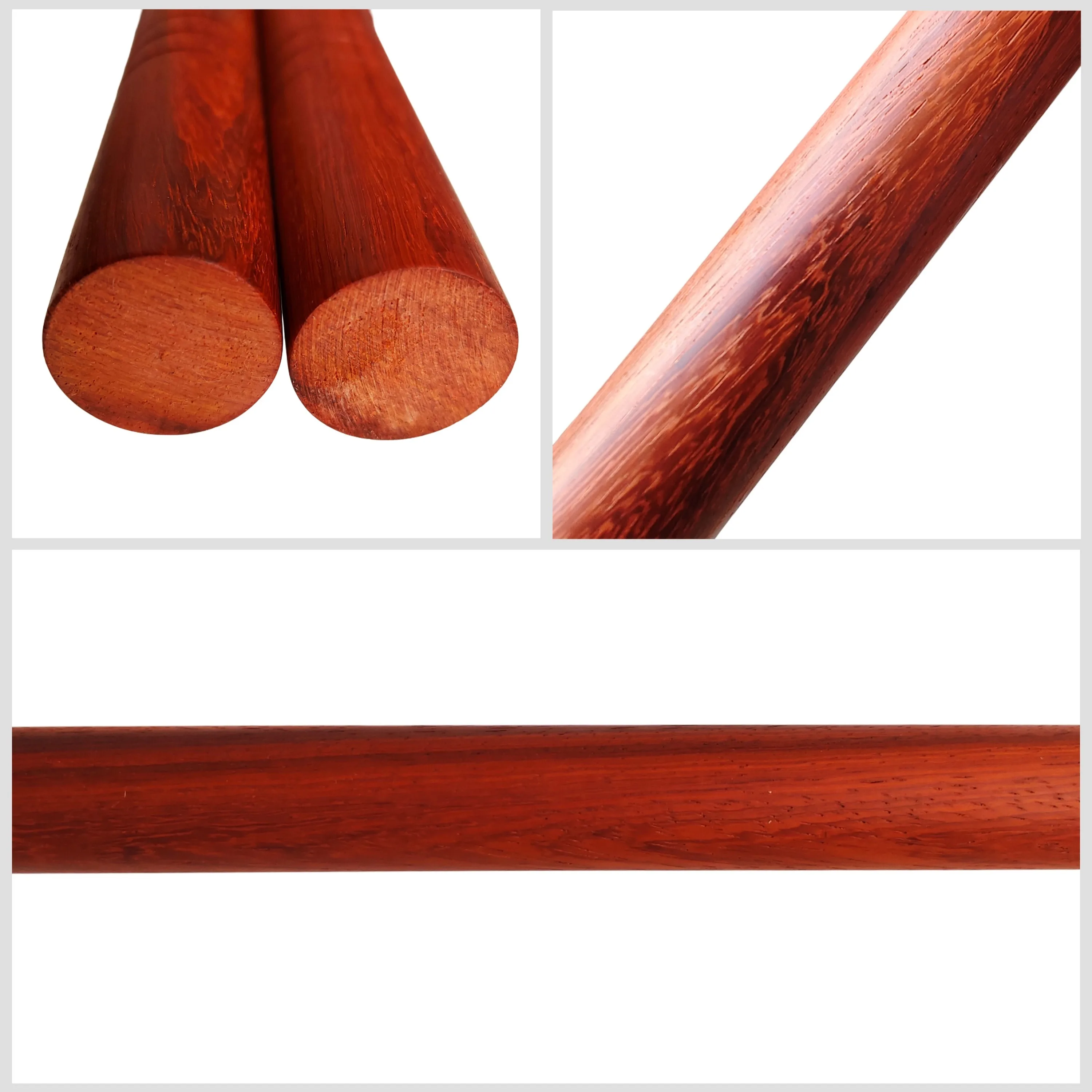 Kun Master Rosewood Staff Sticks Escrima Practice Training in Martial Arts Kungfu and Karate