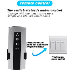Wireless 3 Channel ON/OFF Lamp Remote Control Switch Receiver Transmitter 220V Three-way Wireless Remote Control Switch Lamps