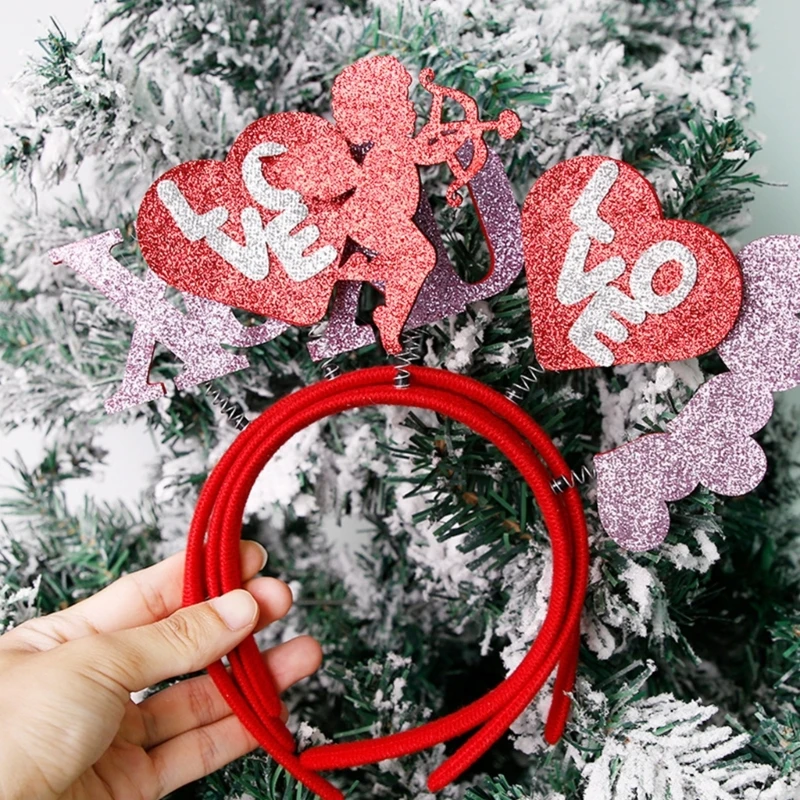 

Sequin Headband Valentines Party Headdress Lovely Spring Hairhoop Holiday Party Adult Kids Carnival Party Stage Headwear