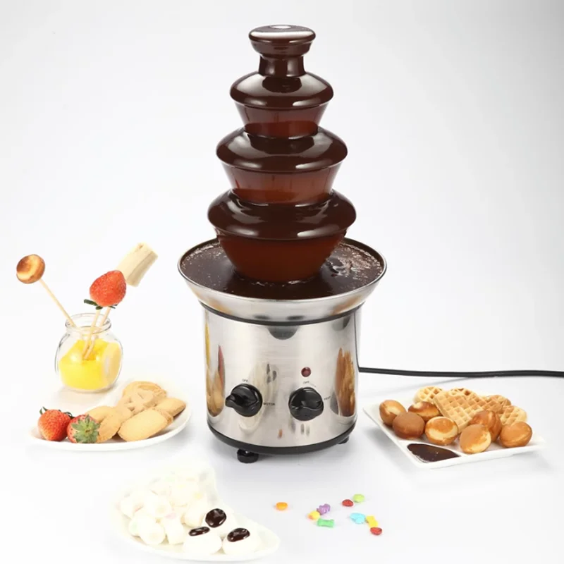 Fountain making chocolate machine, party party, home special offer, electric luxury chocolate fountain machine
