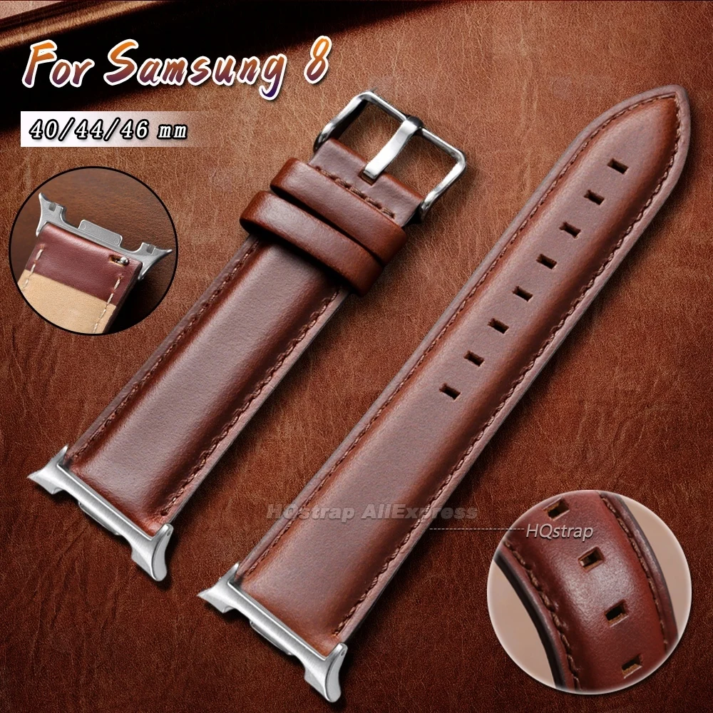 Premium Cowhide Leather Watch Strap - Soft Wrist Band Accessory