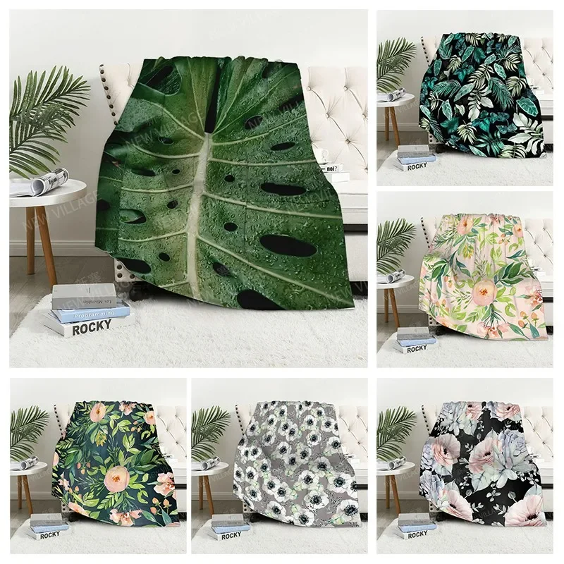 

Клетчатый диван для колен, теплый зимний чехол для кровати, декоративное одеяло в стиле бохо, теплый флисовый современный мягкий и пушистый растения в скандинавском стиле