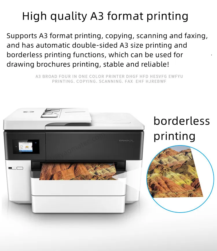 A3 color printer CAD drawing inkjet A3 multi-function flyer wireless printing scan double tray