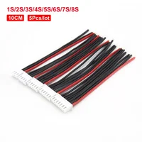 5pcs/lot 1S/2S/3S/4S/5S/6S/8S 22AWG RC Lipo Battery Balance Charger Cable 10CM For IMAX B6 B8 Balance Charger RC Model 1