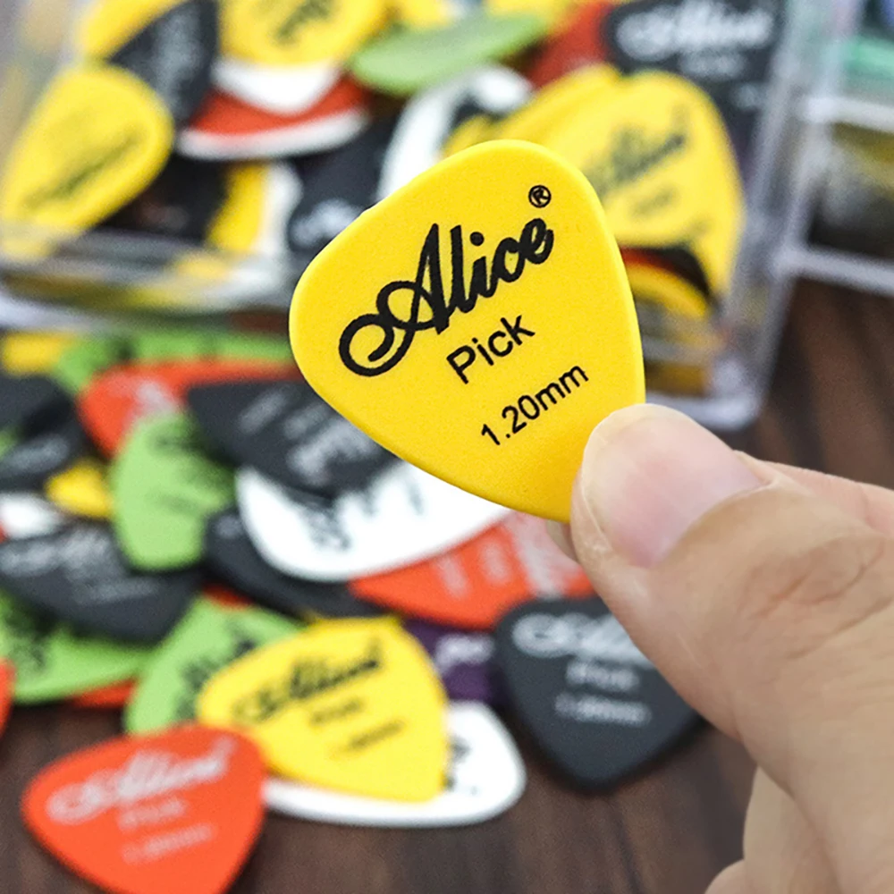 Guitar Picks 0.58/0.71/0.81/0.96/1.2/1.5mm ABS Premium Acoustic Electric Guitar Bass Ukulele 50 Pieces