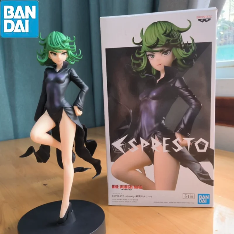 

Bandai Original Espresto One Punch Man Terrible Tornado Tatsumaki Pvc Action Figure Collectible Model Toys Decoration Gifts