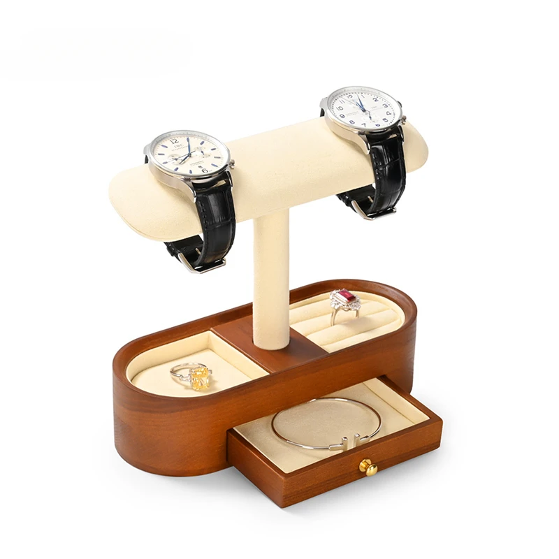 

Новая деревянная подставка для часов Oirlv, подставка для часов, браслетов, органайзер для ювелирных изделий, реквизит для демонстрации магазина