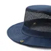 Outdoor Breathable Mesh Camouflage Bucket Hat Sun Protection Hunting Fishing Hiking Cap 2