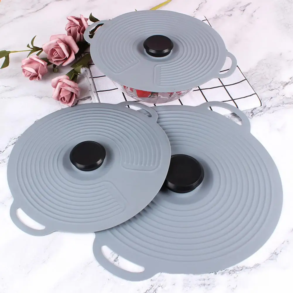 

Useful Anti Spill Cover Waterproof Silica Gel Food Grade Spill Stopper Lid Silicone Cover Anti Spill Lid