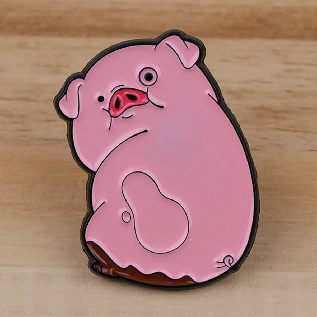 Lustige Schweinchen-Emaille-Pins, Buch-Broschen, Cartoon-Abzeichen für Rucksäcke, Jacken, Hüte, TV-Sammlungen, Geschenke, Cosplay-Accessoires – Detail 3