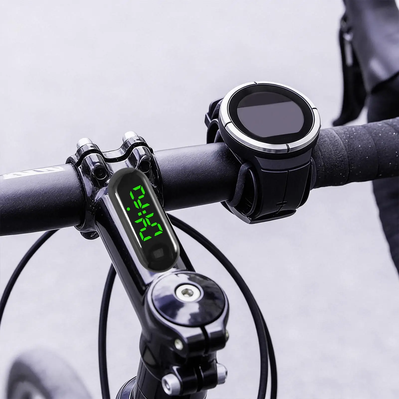 Waterproof Luminous Digital LED Clock for Electric Vehicles and Scooters