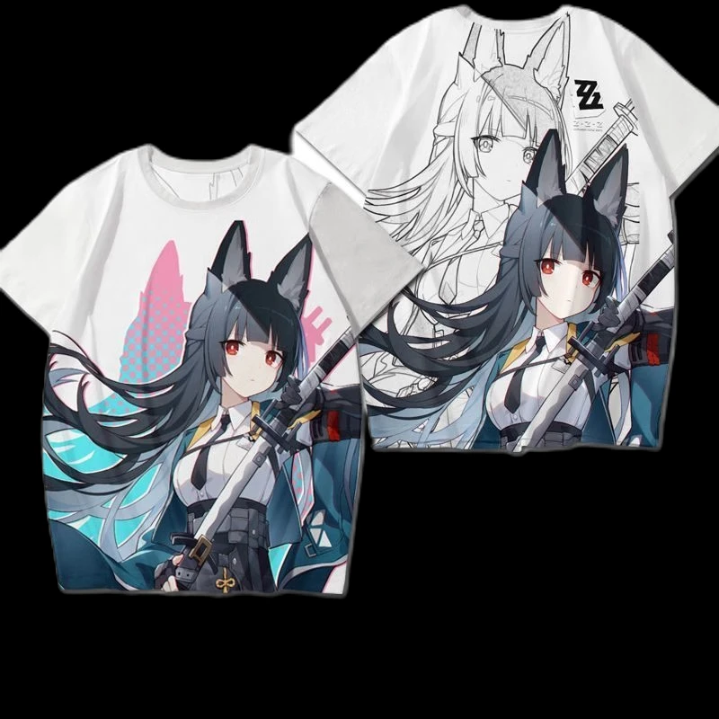 Zenless Zone Zero Series 3D Printed T Shirt For Men/Women Role-playing Clothing Oversized Harajuku Cartoon Top