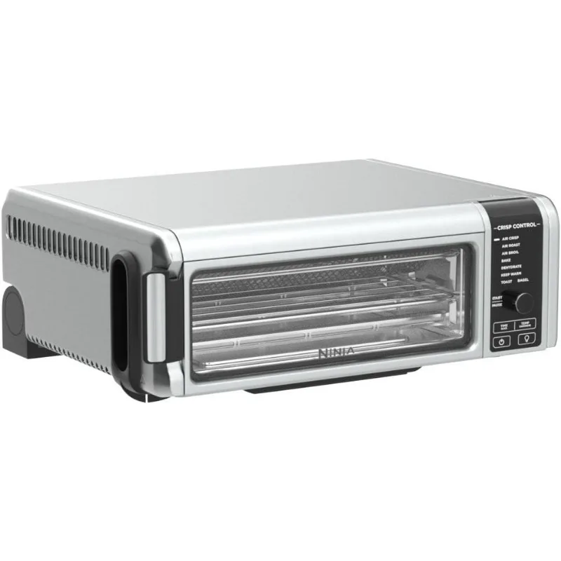 Ninja SP101 Digital Air Fry Countertop Oven with 8-in-1 Functionality,Flip Up & Away Capability for Storage Space,Air Fry Basket 4