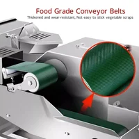 110V/220V Electric Vegetable Cutter Commercial Slicer Automatic Vegetable Dicing Machine Carrot Pepper Section Cutting Machine 2