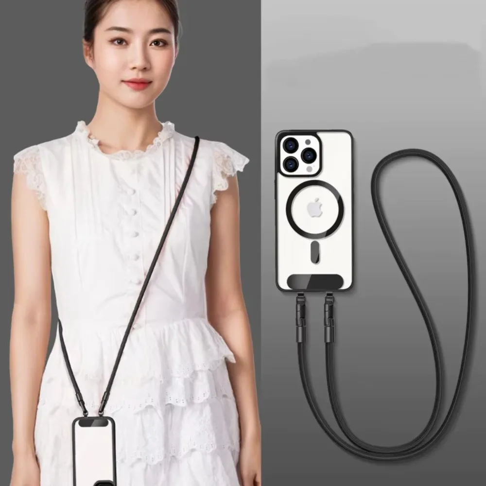 Versatile Adjustable Crossbody and Neck Lanyard with Tether Tab