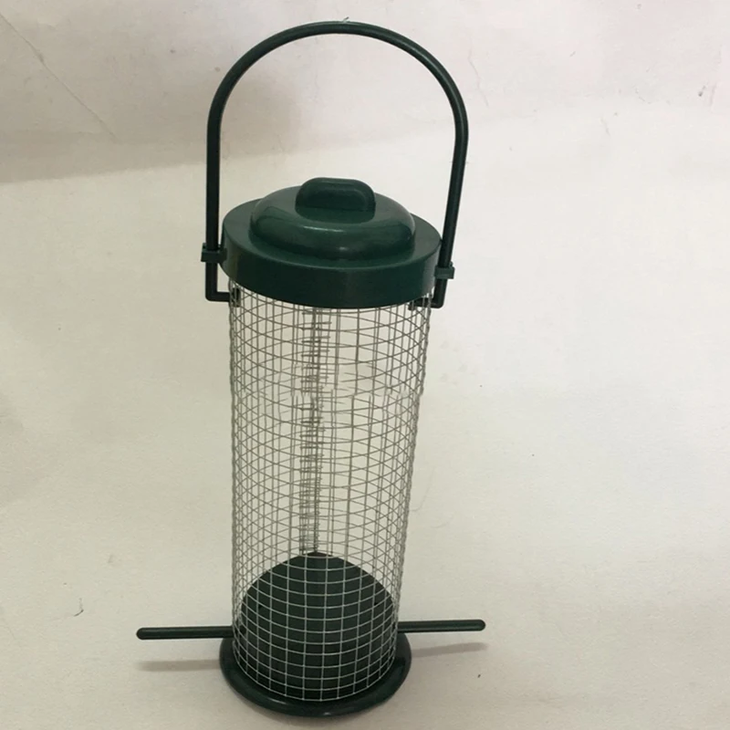 Outdoor Mesh Bird Feeder Hanging Hook Food Dispenser Multiple Hole Garden Balcony Porch Pet Supply Accessory