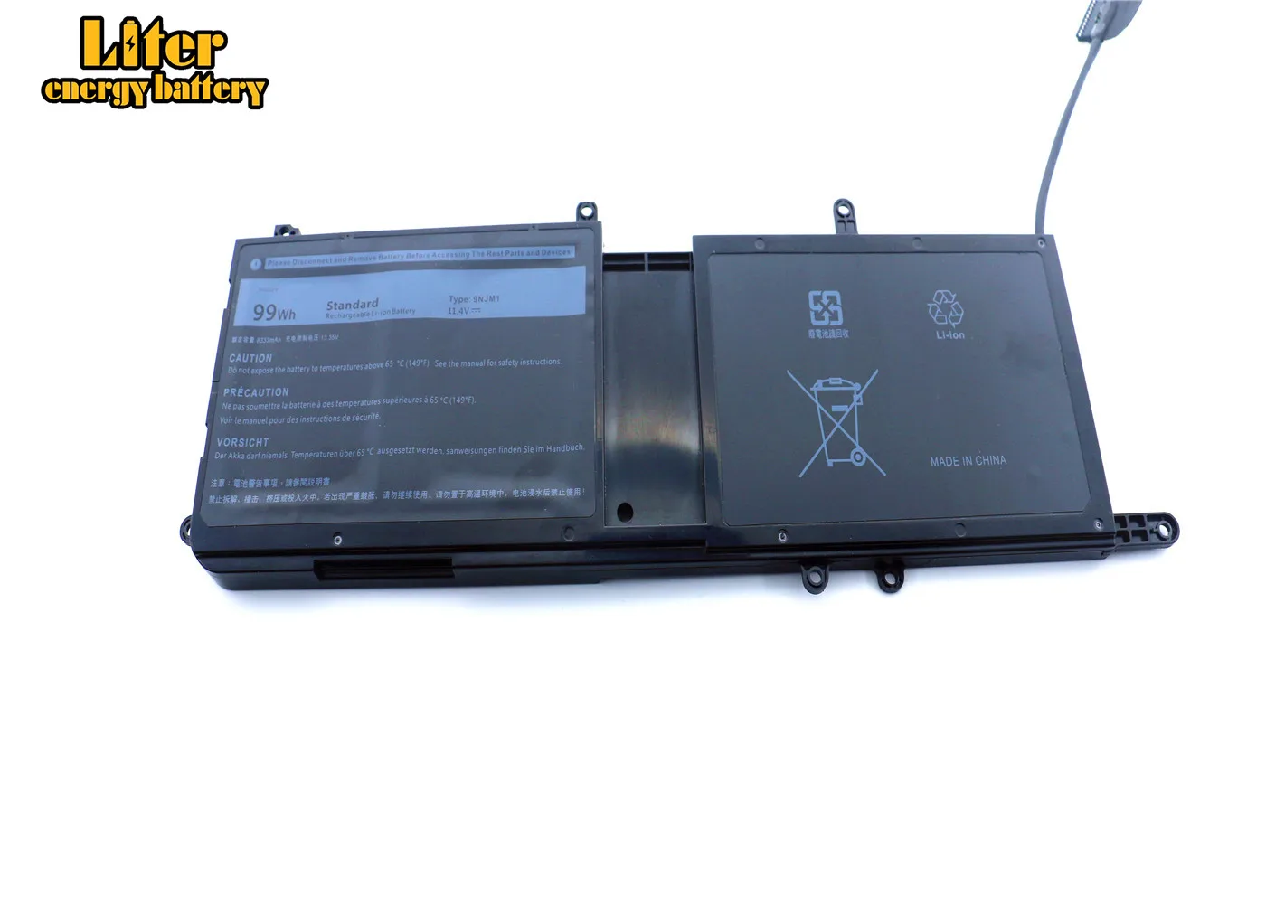 Bateria do Portátil para Alienware 9njm1 15 r3 r4 17 r4 r5 Notebook Série P31e P69f 44t2r Hf250 Mg2yh 11.4v 99wh - Imagem 6