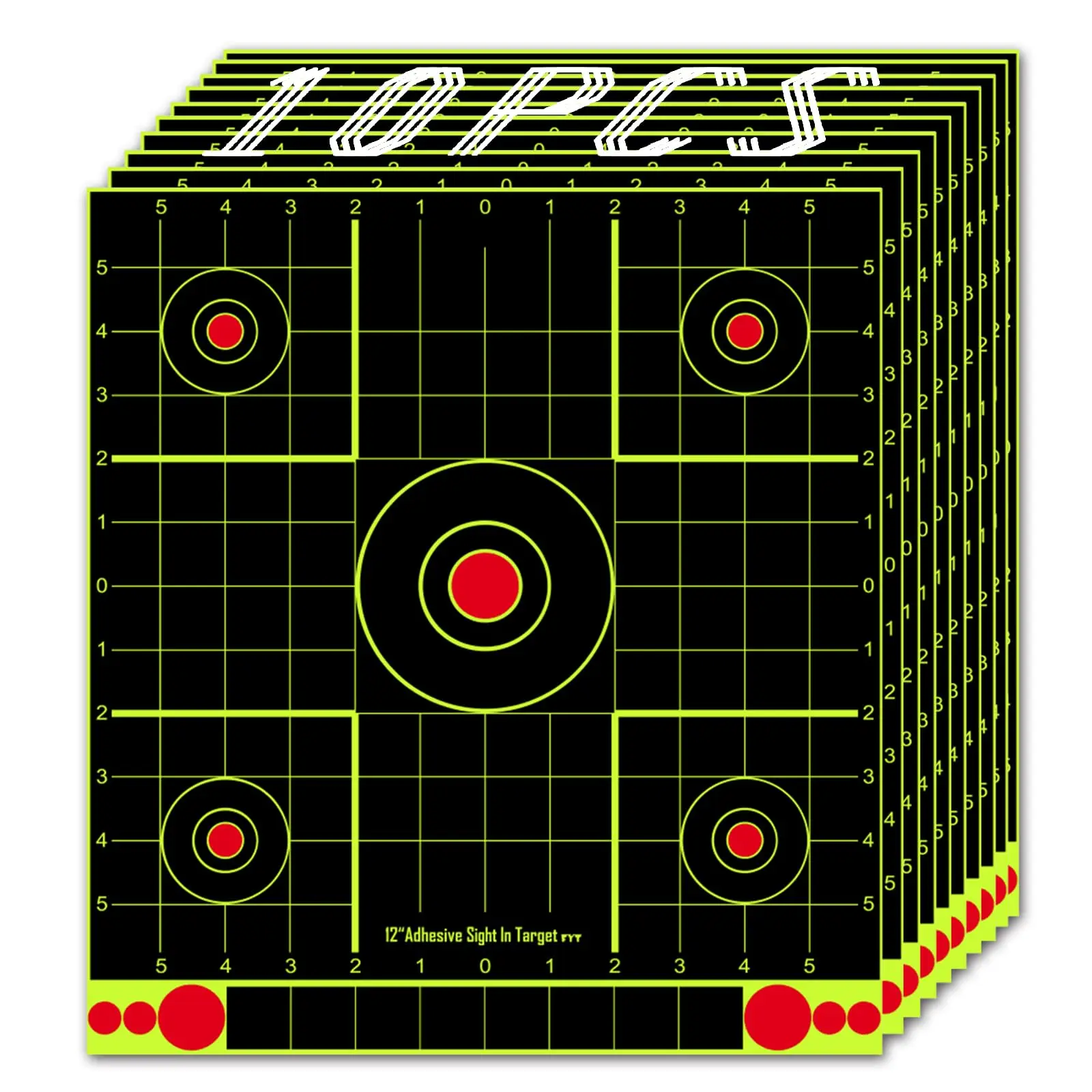 12x12 Inch Splatter Paper Targets and Adhesive Target Papers.Shooting Outdoor and Indoor. Rective Shooting Targets for Air Rifl
