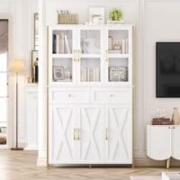 Homfa Living Room Cabinets Large Kitchen Pantry Storage Cabinet, Modern Buffet Cabinet , Tall Hutch Cabinet 2
